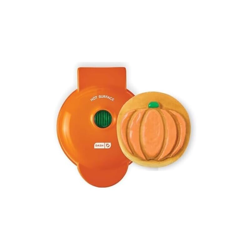 Dash Pumpkin Mini Waffle Maker for Seasonal Treats