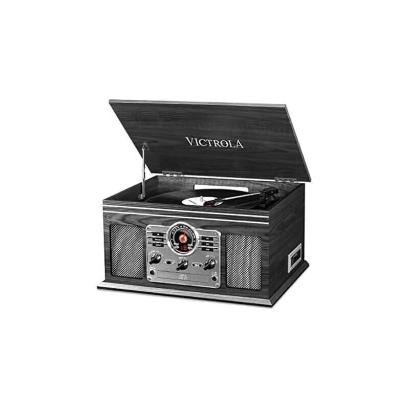 Victrola The Quincy 6-in-1 Bluetooth Record Player - Versatile and Modern Audio Experience