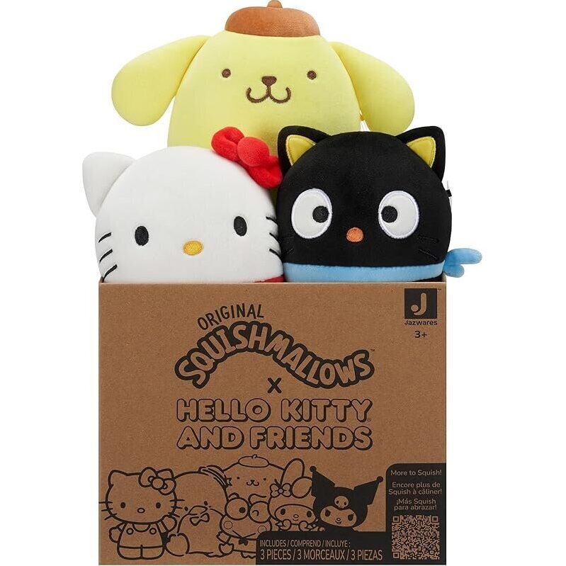 Get Your Squishmallows Hello Kitty and Friends 3-Pack Mystery Box