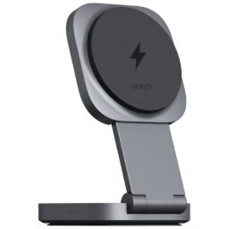 Aukey Magfusion Qi2 2-in-1 Foldable Charger - Efficient Wireless Charging