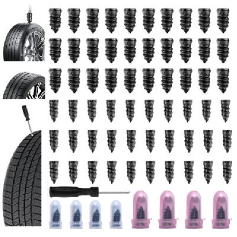 COOSELIM Tire Repair Rubber Plugs - 60 Pieces Kit