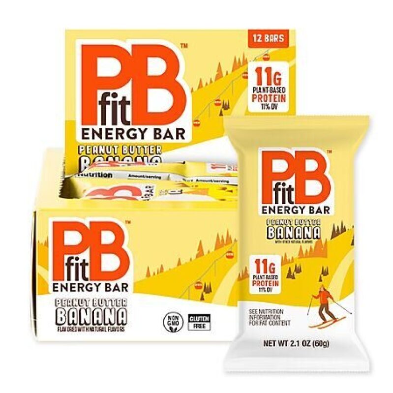 PBfit Peanut Butter Banana Energy Bars - 12-Pack