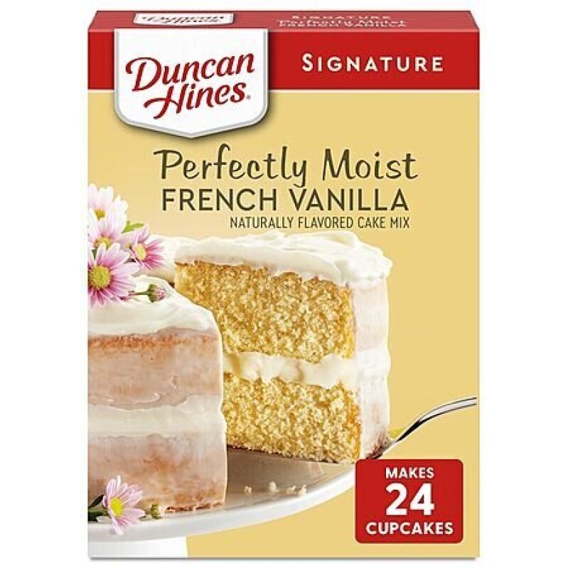 Duncan Hines French Vanilla Cake Mix - Perfect for Moist, Delicious Cakes