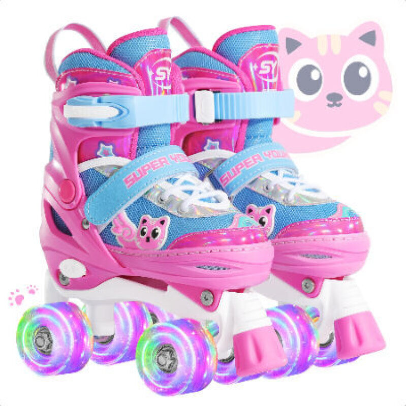 Adjustable Roller Skates for Kids with Flashing Wheels