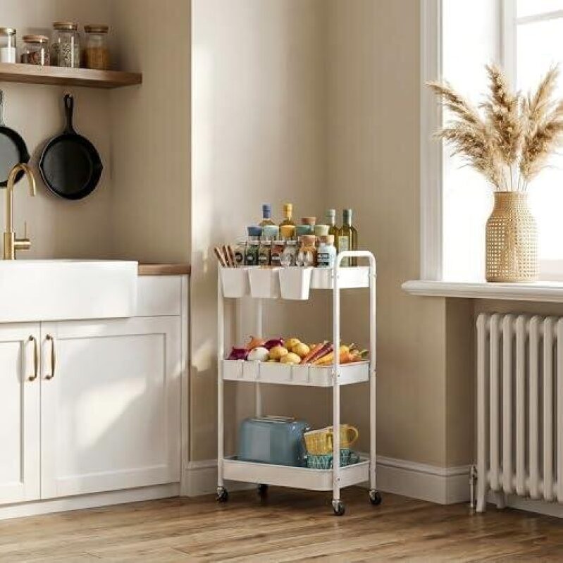 Three-Layer Metal Wheel Multi-Functional Storage Cart - 50% OFF