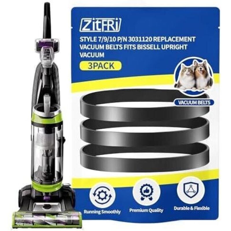 ZitFRi Replacement Vacuum Belts for Bissell Upright Vacuum - 3-Pack