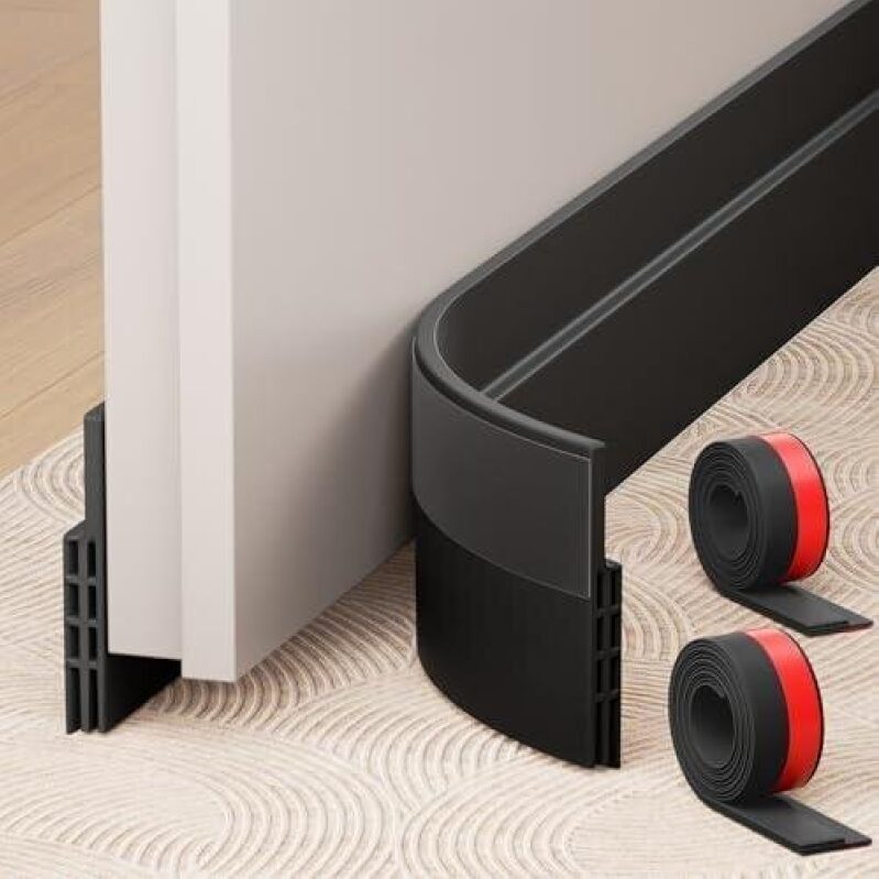 Adjustable Anti-Collision Door Bottom Seal Strips - 2x39 Inch