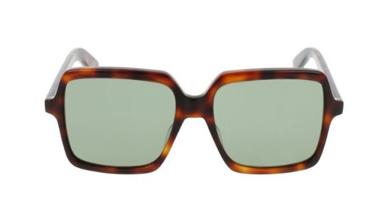 Saint Laurent Women's Havana Green Designer Eyewear - Pre-owned Excellence