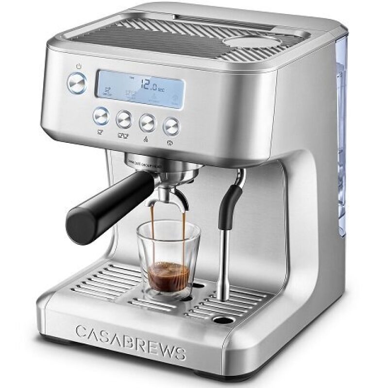 CASABREWS Ultra Espresso Machine with LCD Display and Milk Frother on Sale