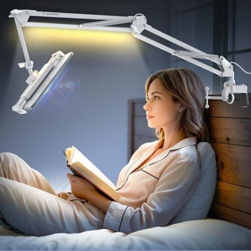 Adjustable Gooseneck Bedside Lamp with Phone Holder - 50% OFF