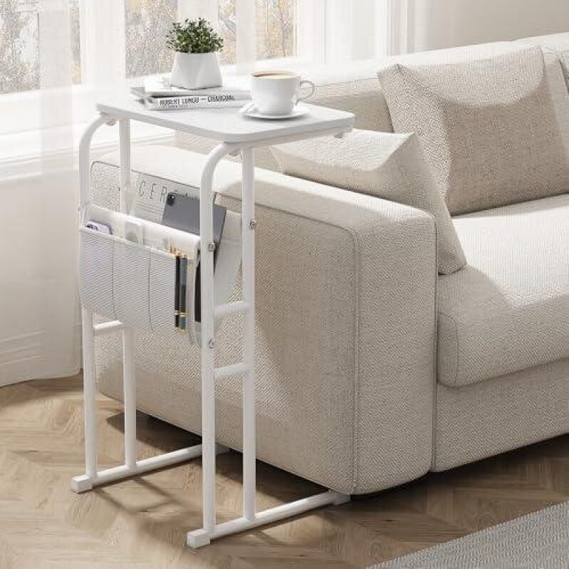 C-Type Storage Side Table - 50% Discount - White