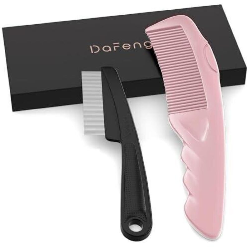 Stainless Steel Dandruff Comb and Hair Brush Set - 53% OFF