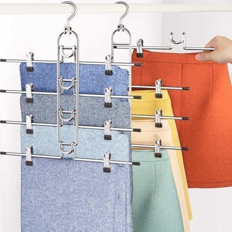 Maximize Closet Space with Premium Pants Hangers with Clips - 50% OFF