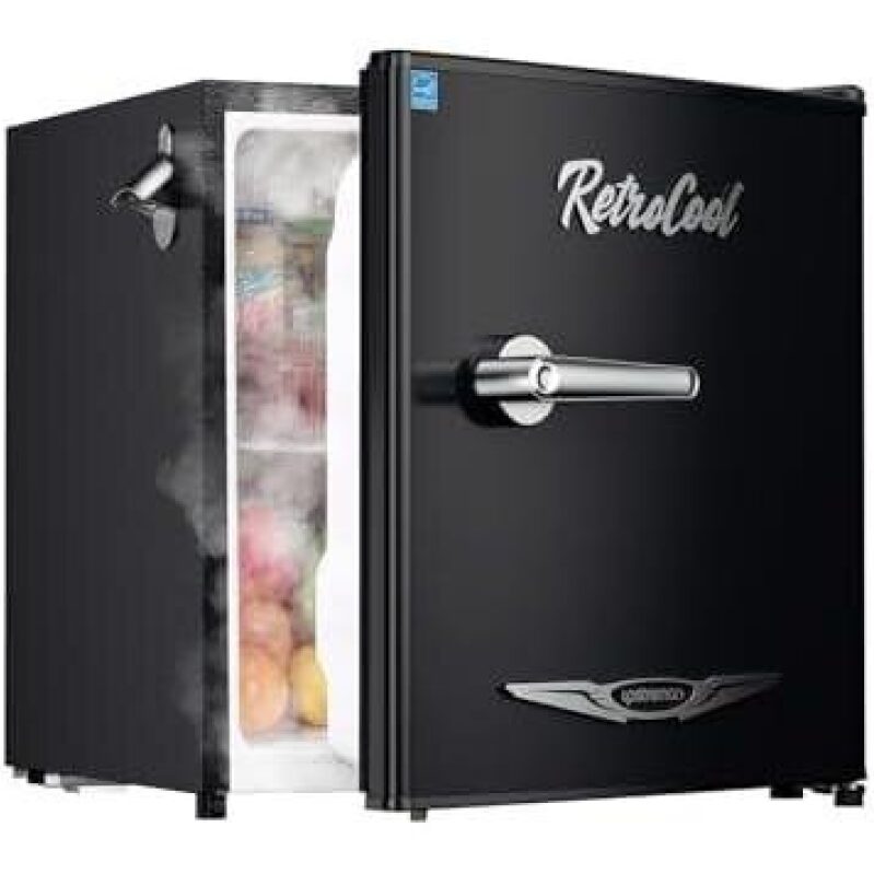 RetroCool Vintage Mini Refrigerator - 1.7 Cubic Feet - 49% Off
