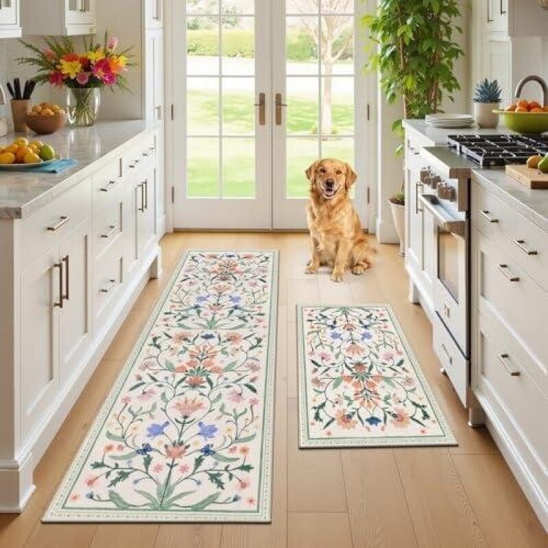 40% Off Floral Kitchen Rugs - Enhance Your Culinary Space