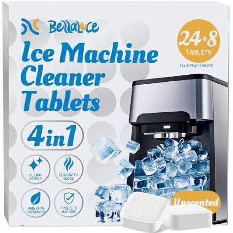 BellaVoce Ice Machine Cleaner Tablets - Deep Clean & Freshness