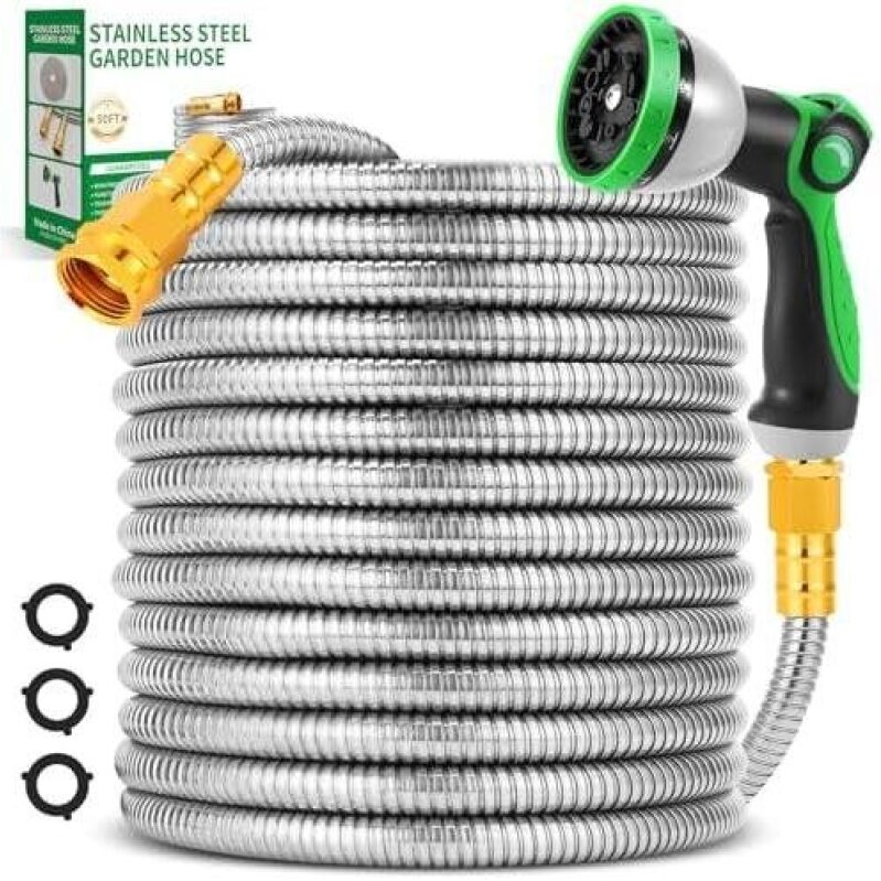 50ft Stainless Steel Garden Hose - 67% OFF