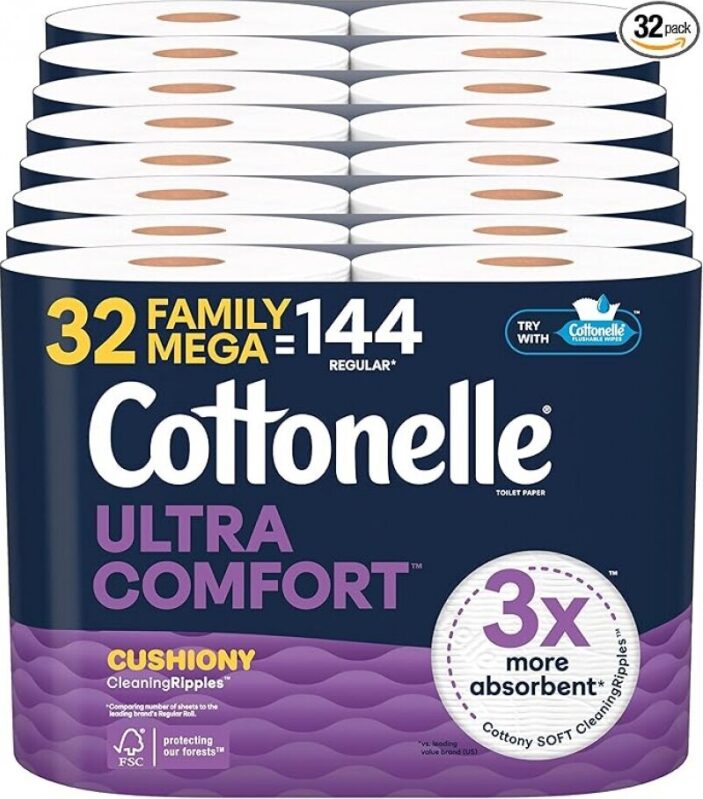 Cottonelle Ultra Comfort Toilet Paper - 32 Family Mega Rolls