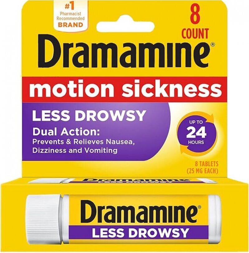 Dramamine Motion Sickness Relief Tablets - Less Drowsy Formula