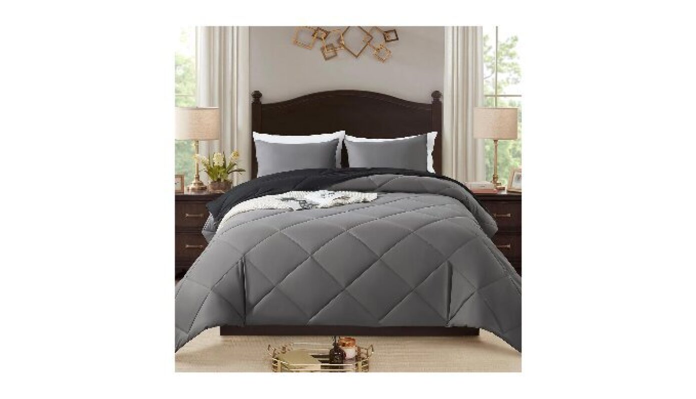 3-Piece King Comforter Set, All-Season Bedding