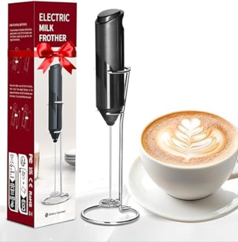 HealSmart Handheld Milk Frother with Stand - Prime Exclusive