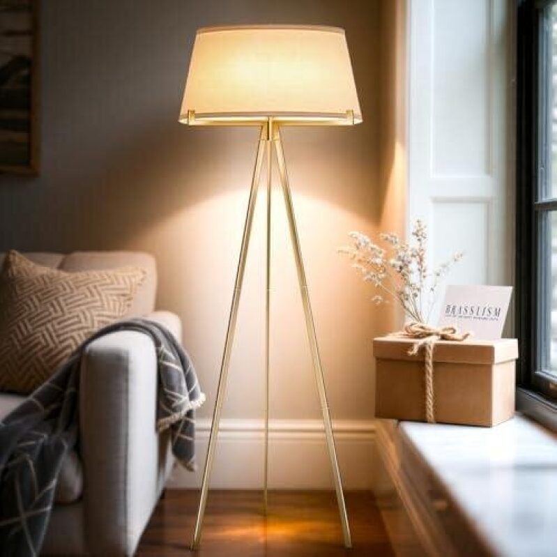 Elevate Your Space with a Modern Brass Floor Lamp - 50% OFF!