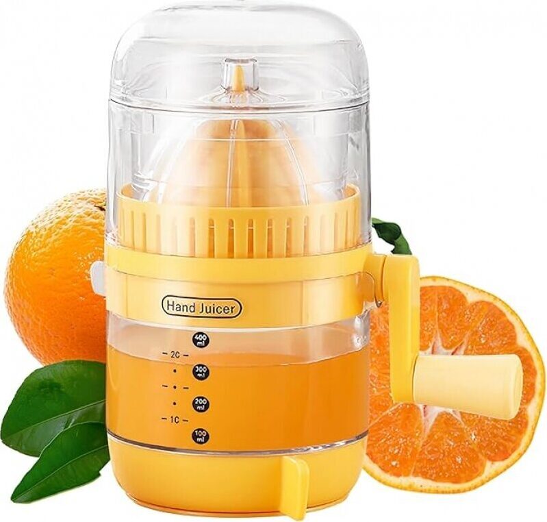Manual Hand Crank Juicer - Ideal for Home and Outdoor Use