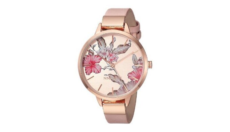Elegant Floral Dial Rose Gold Watch for Women - Timeless Style