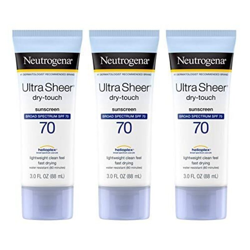 Neutrogena Ultra Sheer Dry-Touch Sunscreen SPF 70 - 3 Pack
