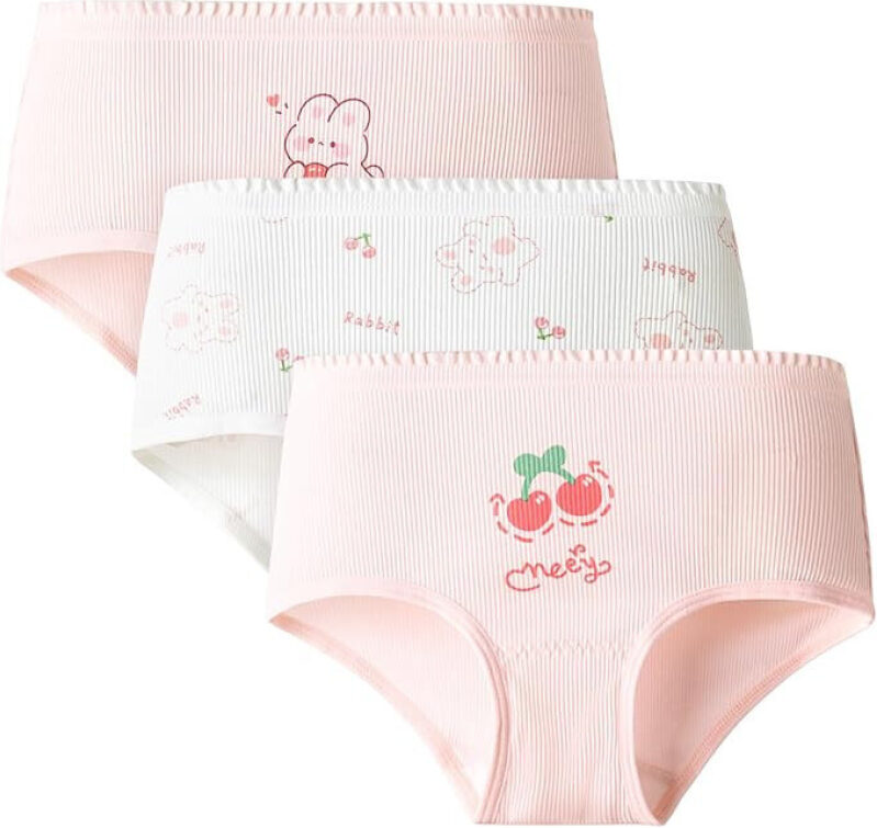 Affordable & Comfortable Girls' Cotton Underwear 3-Pack