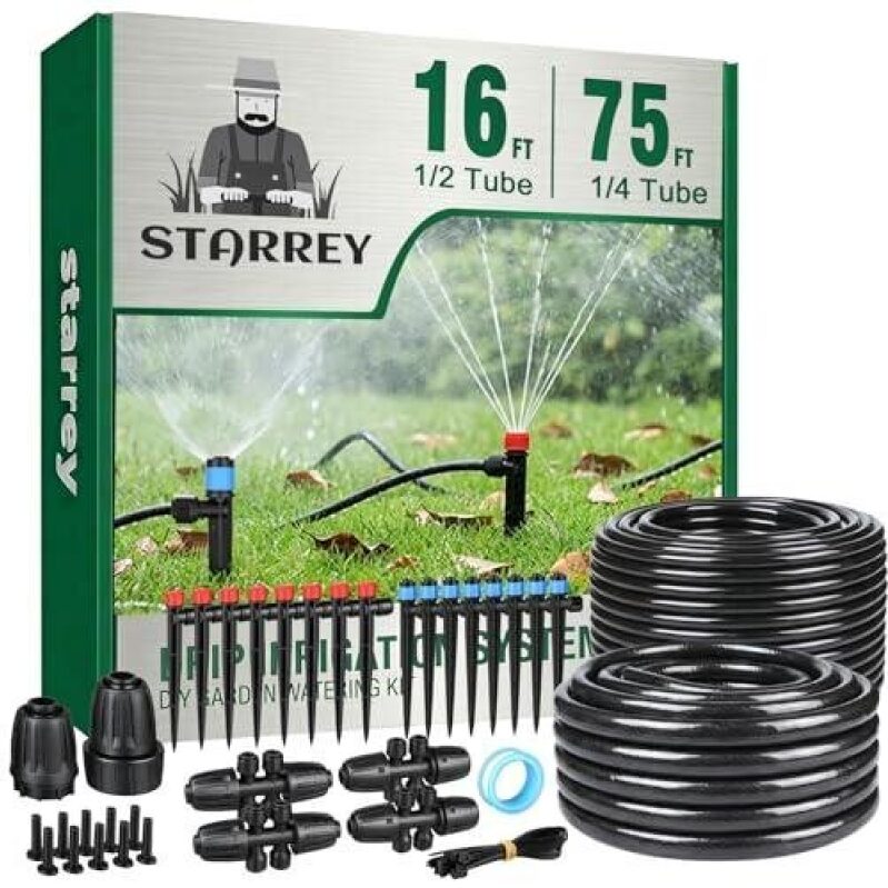 Starrey Garden Irrigation Kit - 91 ft Drip System - 44% OFF