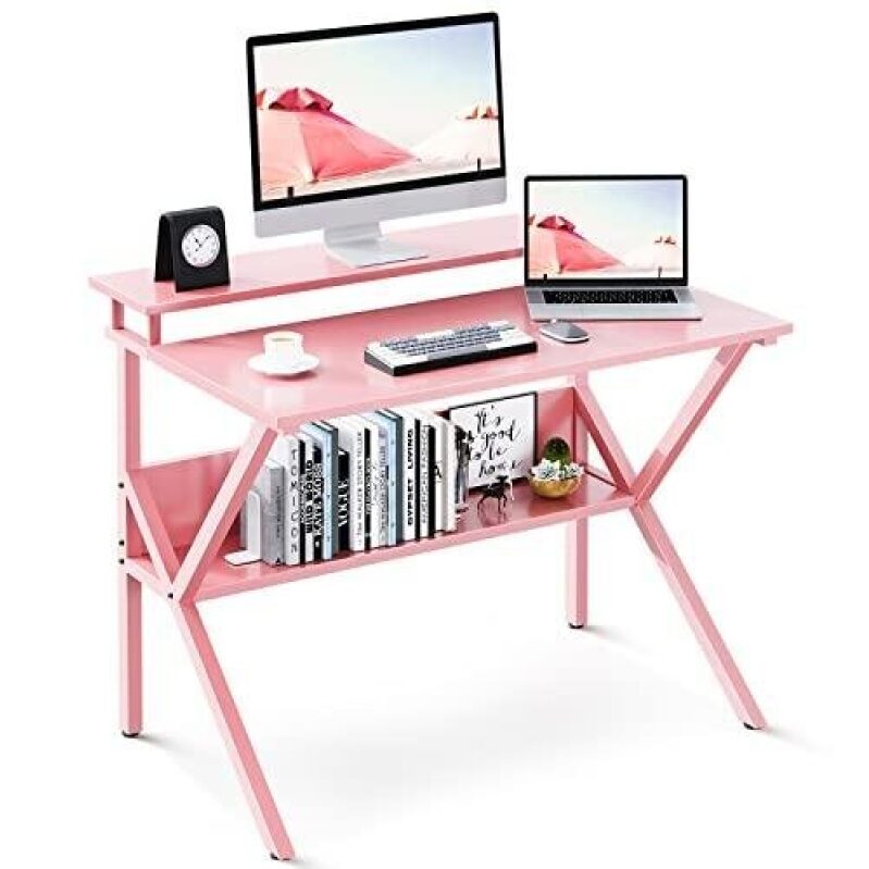 Compact Home Office Desk with Storage - Perfect for Small Spaces