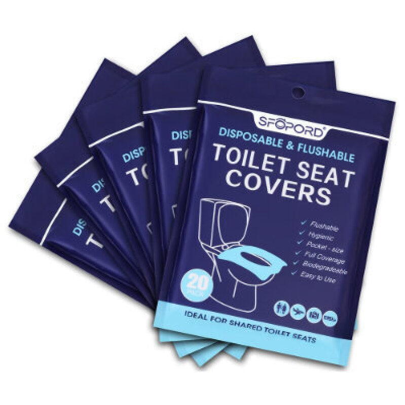 SFOPORD Disposable Toilet Seat Covers - 100 Pack
