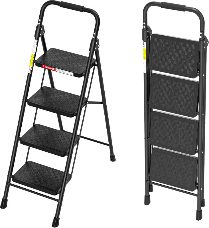 HBTower 4-Step Folding Ladder: Safe, Compact, and Portable
