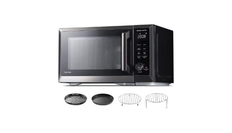 OptiChef 7-in-1 Countertop Microwave Oven Air Fryer Combo - Smart Kitchen Appliance
