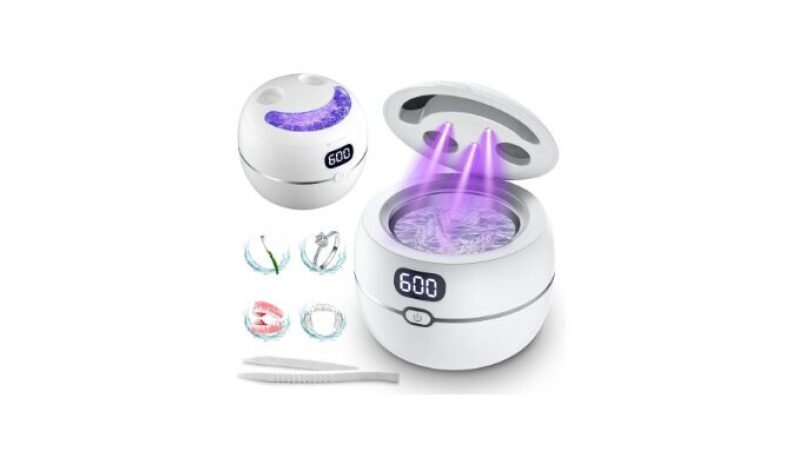 High-Efficiency Ultrasonic Retainer Cleaner for Dental Appliances