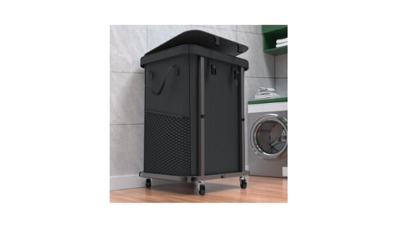 High-Grade 40 Gal Laundry Basket with Wheels - Durable, Multi-Functional
