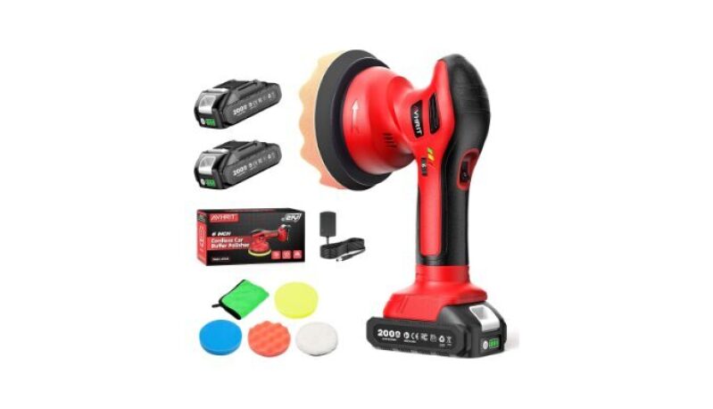 Cordless Car Buffer Polisher Kit - Efficient, Lightweight, Dual-Action