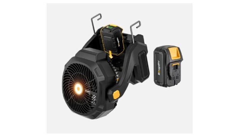 BougeRV F02 Portable Cordless Jobsite Outdoor Fan - Reliable Cooling
