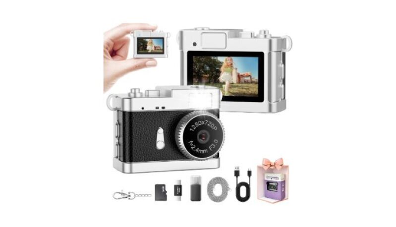 Portable Mini Digital Camera with Keychain – Perfect Gift for Kids and Travelers