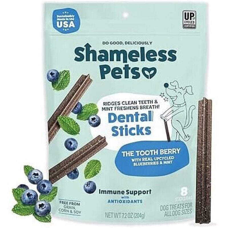 Shameless Pets Dental Treats for Dogs - The Tooth Berry