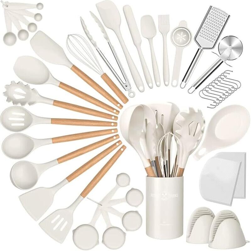 43-Piece Silicone Cooking Utensils Set - Ultimate Kitchen Companion