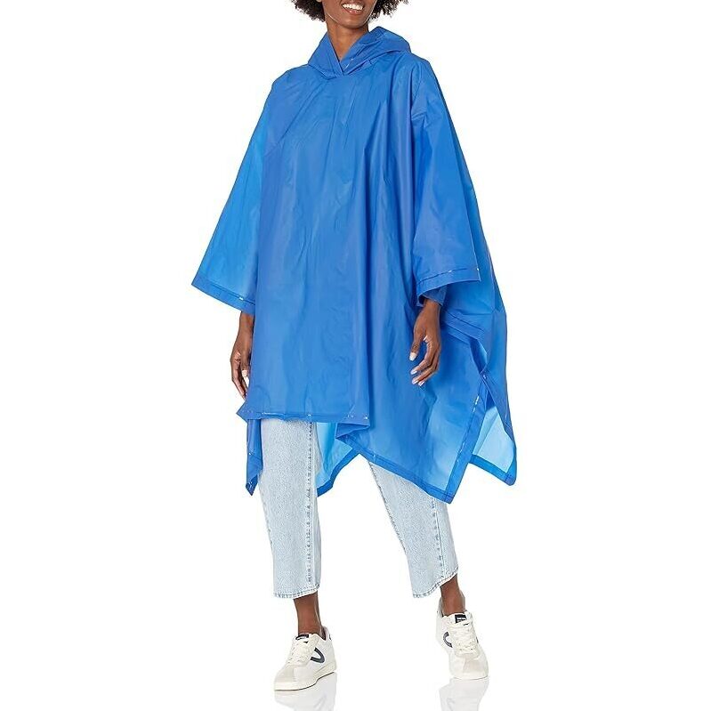 Stay Dry Anywhere with Totes Adult's Rain Poncho - Lightweight, Reusable, and Convenient