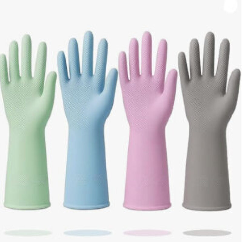BEDEMU Rubber Cleaning Gloves - 4 Pairs