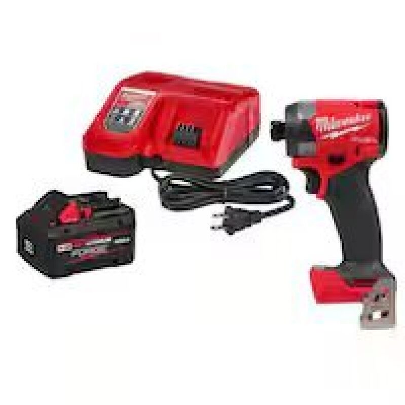 Milwaukee M18 18V Li-Ion Redlithium Forge Starter Kit + Impact Driver