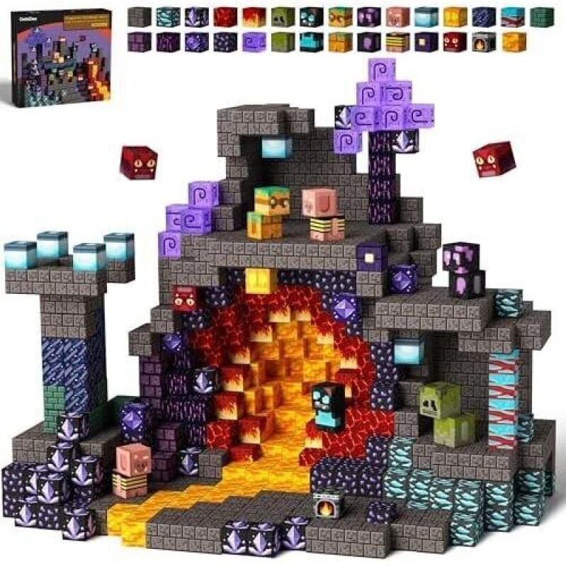 Build Your Own Minecraft Castle with Gadbos STEM Building Blocks
