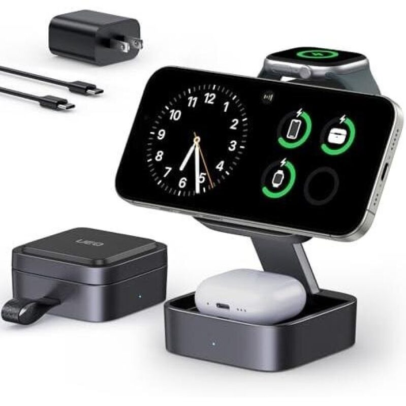 3 in 1 Wireless Charging Station for Apple Devices - 64% OFF