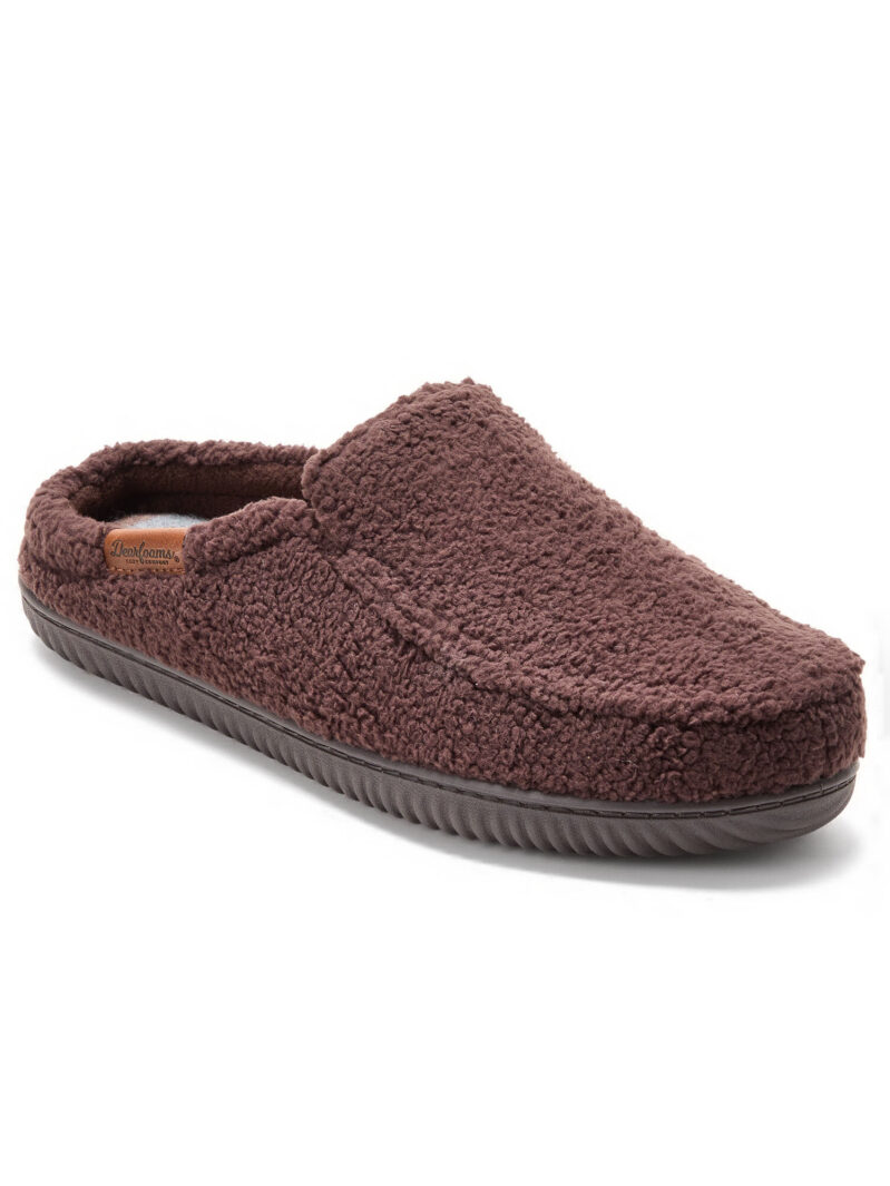 Dearfoams Cozy Comfort Mens Notch Clog Slippers - Ultimate Indoor Comfort