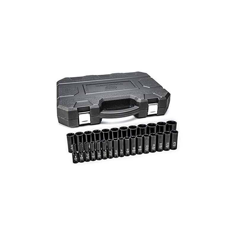 Gearwrench 29-Pcs 1/2-in Drive 6 Pt. Impact Socket Set - Professional Grade