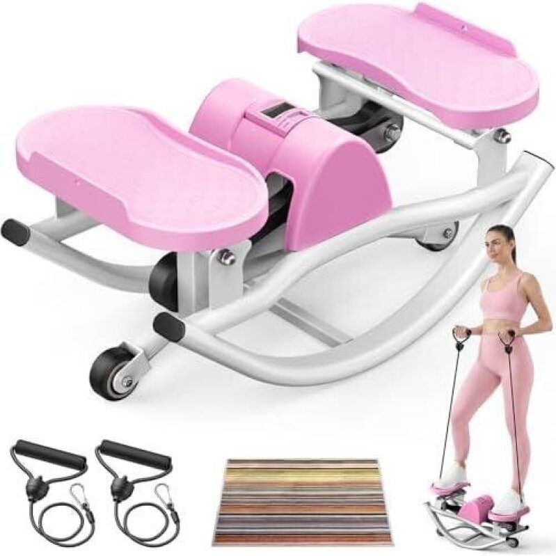 Affordable Mini Stepper Machine with Resistance Bands - 60% Discount
